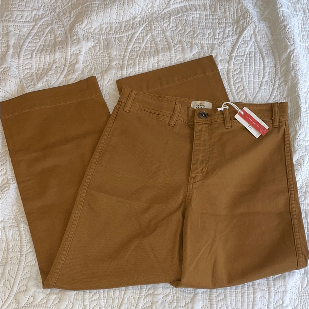 Marine Layer Bridget Pant in gold NWT